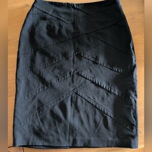 Grace Elements diagonal patterned black skirt
